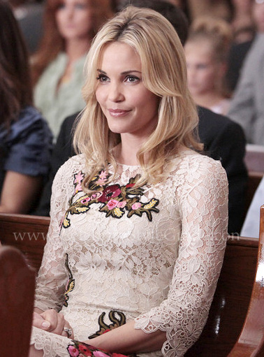 GCB: Good Christian B**** wearing Dolce & Gabbana Floral-Embroidered Lace  Dress - Celebrity Style Guide