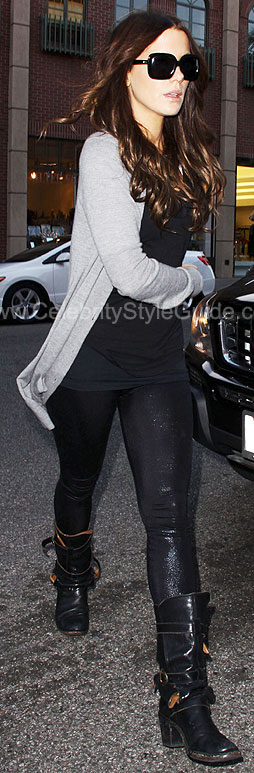 Kate Beckinsale wearing Fiorentini & Baker Eternity Buckle boots ...