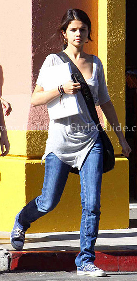 Gomez wearing Hearts Pocket Tee - Celebrity Style