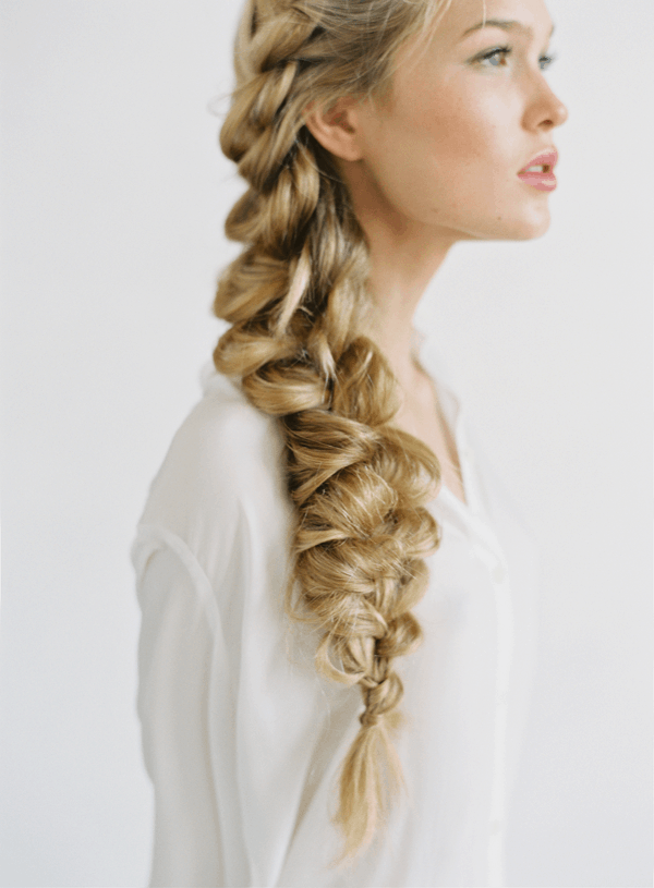 bohemian side braid