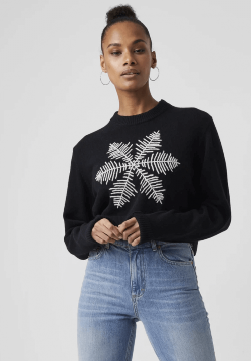 Muri Snowflake Wool Blend Sweater by French Connection