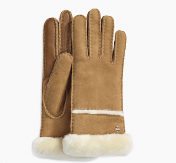 Genuine Shearling Leather Tech Gloves