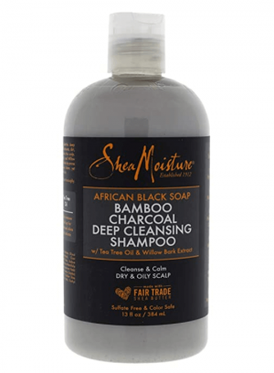 Shea Moisture African Black Soap Bamboo Charcoal Deep Cleansing Shampoo