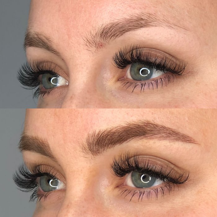 microblading before and after