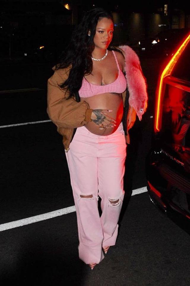 Rihanna pink pants