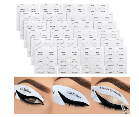 LSxia 24pcs Eyeliner Eyeshadow Stencils Kit