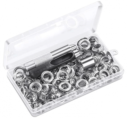 120 Sets Grommet Eyelets Tool Kit