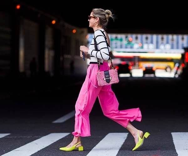 striped shirt pink pants