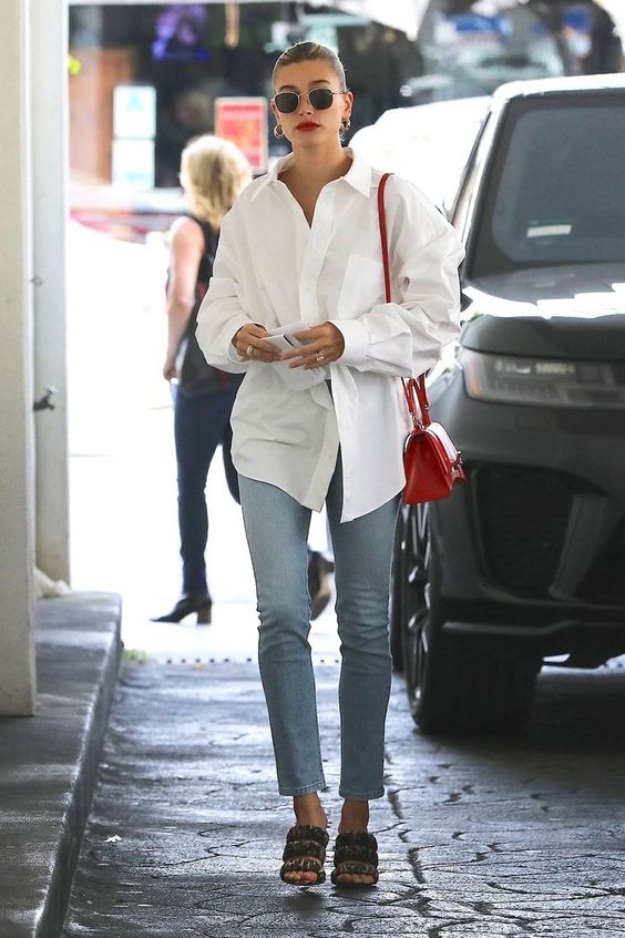 oversized white shirt style