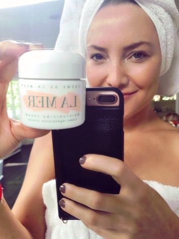 Kate Hudson Uses Creme de La Mer Moisturizer