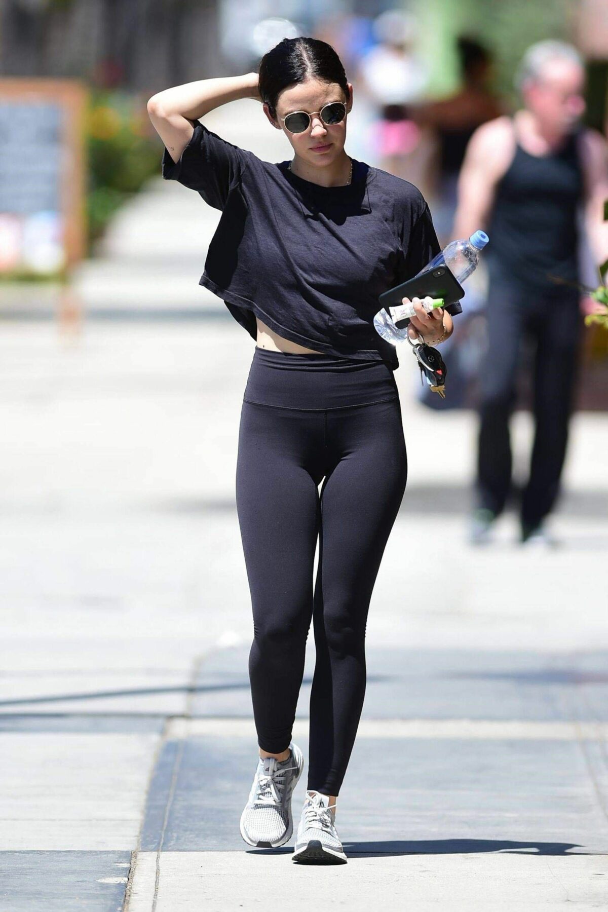 Lucy Hale wearing Lululemon Align Pants