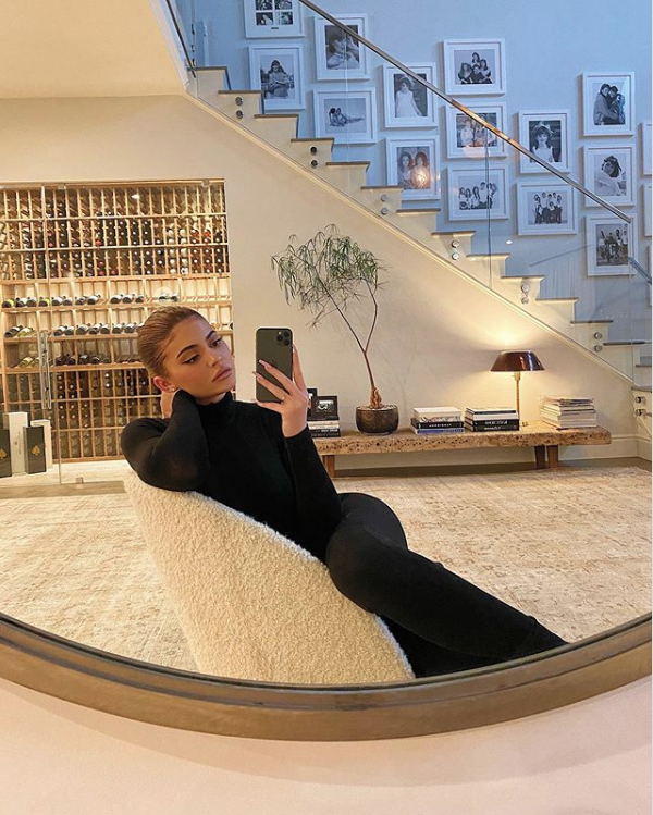 selfie in living room