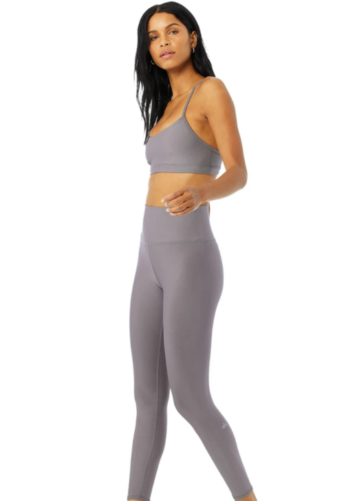 Alo Yoga’s 7/8 High-Waist Airlift Legging, purple dusk