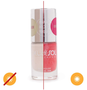 Del Sol Color-Changing Nail Polish - I Lily Like You - Changes Color from White to French Rose Pink in the Sun - Quick dry, 5-Free Nail Lacquer