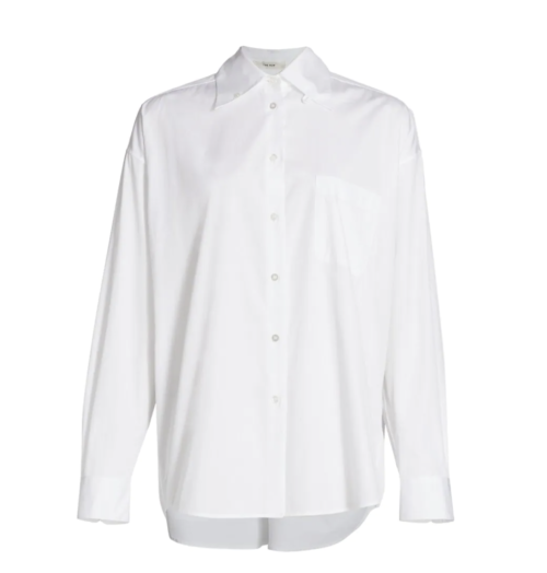 The Row Gilles Cotton Poplin Shirt