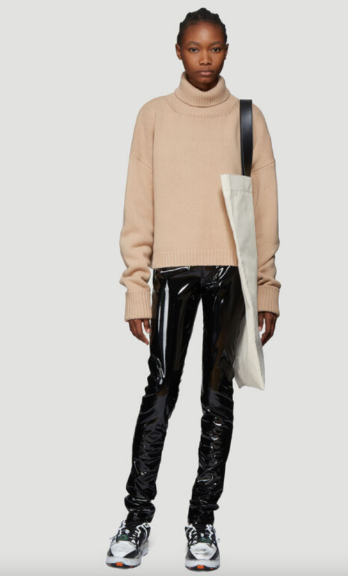 Maison Margiela Stretch Vinyl Coated Skinny Pants