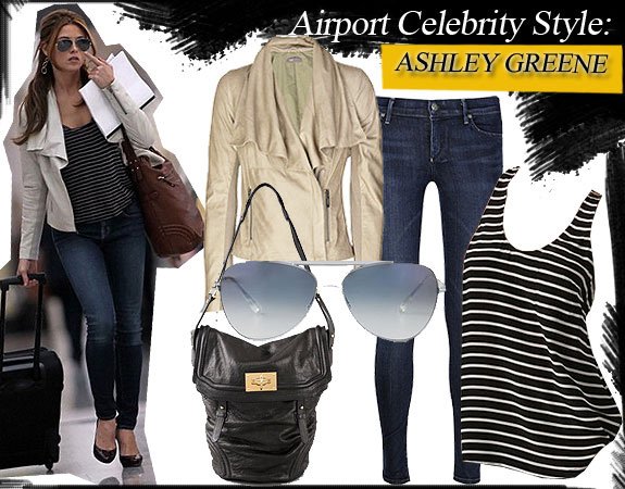 Airport Celebrity Style: Ashley Greene - Celebrity Style Guide