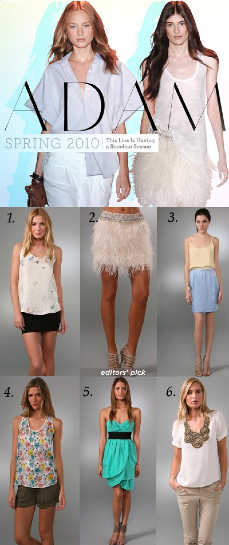 Rachel Bilson Is A Fan! ADAM Spring 2010 Is Getting Rave Reviews