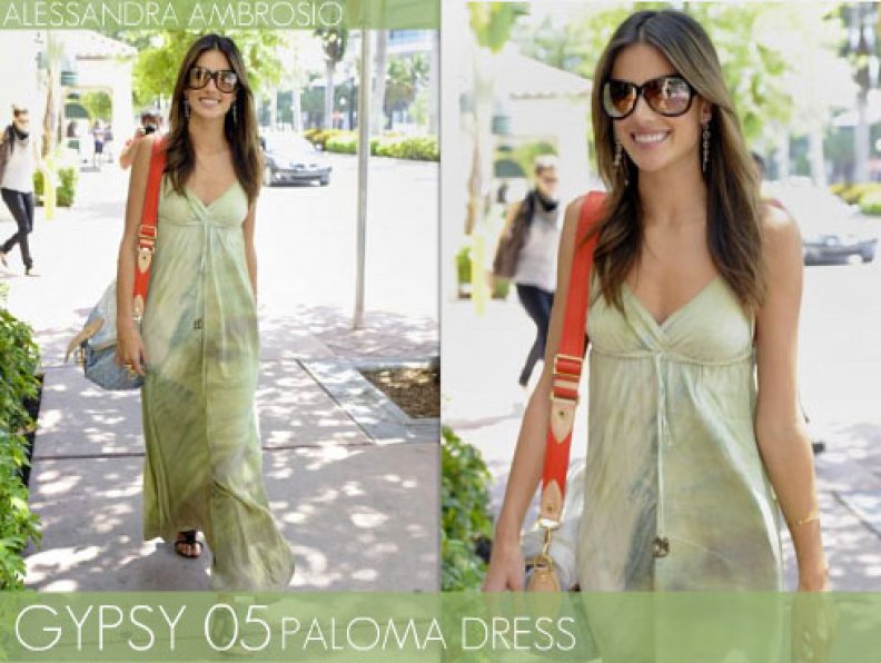 Alessandra Ambrosio Style! Gypsy 05 Paloma Silk Maxi
