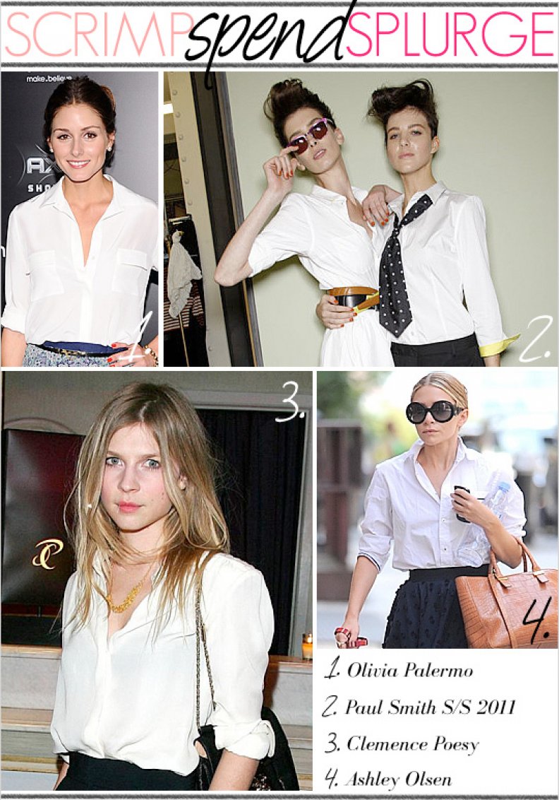 Scrimp, Spend, Splurge: Classic White Shirt, Loose or Crisp