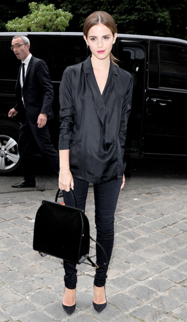 Emma Watson is Sophisticated Chic at the Giambattista Valli Fashion Show
