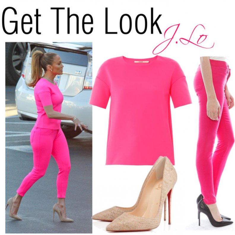 GET THE LOOK: J. Lo Brings The Heat In A Hot Pink Number