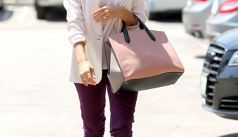 Jessica Alba keeps it Business Chic for a Meeting