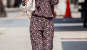 Katie Holmes Gets Wild With Her Style In A Leopard Jumpsuit