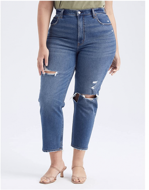 Abercrombie Curve Love 90s Ultra High Rise Straight Jeans