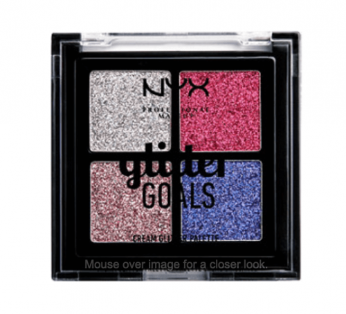 NYX Professional Makeup Glitter Goals Cream Quad Glitter Palette