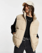 Topshop Oversized Sleeveless Puffer Vest 