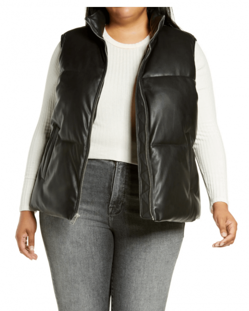 Levi’s Faux Leather Puffer Vest