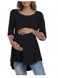 Xpenyo Maternity Lace Bell Sleeve Tee