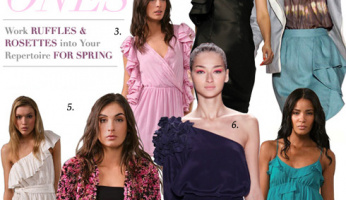 Celebrity Spring Style! Ruffles + Rosettes Romance the Runway