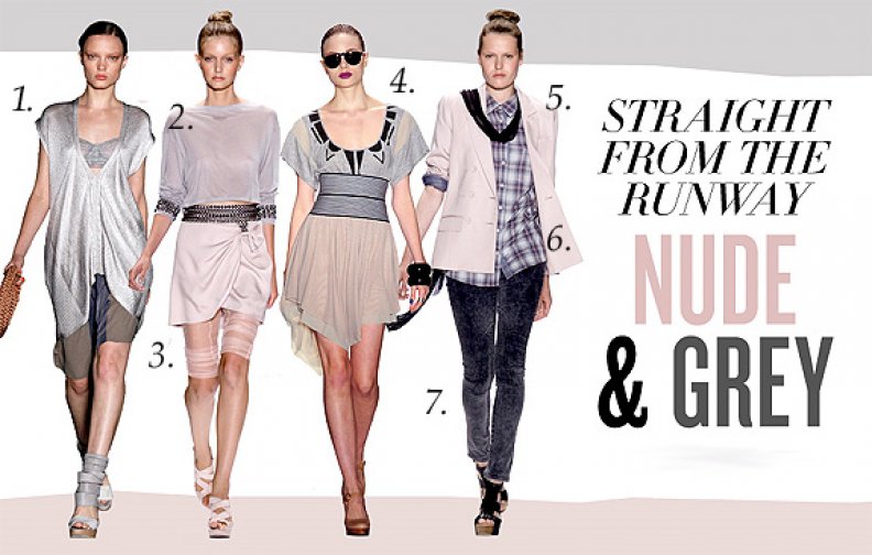 Get Celebrity Style Straight From The Runway...Nude & Grey!