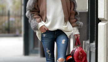 Keep Warm In This Luxe Cashmere Sweater Like Olivia Palermo