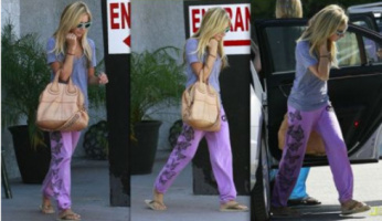 Ashley Tisdale Style! Go Vintage with Lauren Moshi Vintage Butterfly Sweatpants!