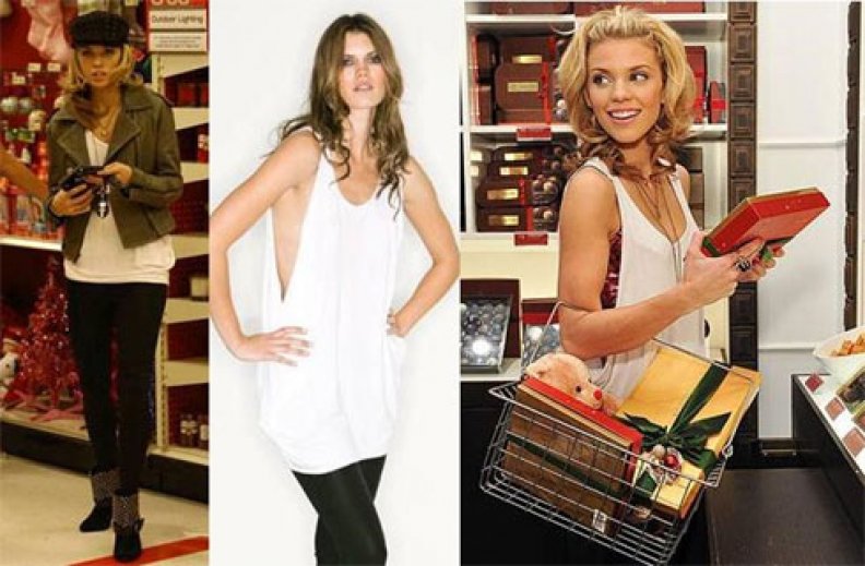 AnnaLynne McCord Style! ASTARS Elisa Drape Top