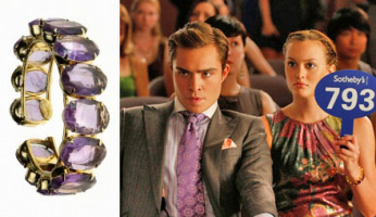 Gossip Girl Style! Found: Blair’s Bounkit Amethyst Cuff from “The Lost Boy” episode!