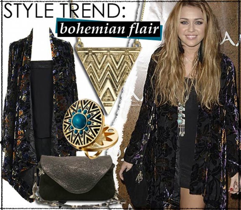 Bohemian Flair: Miley Cyrus