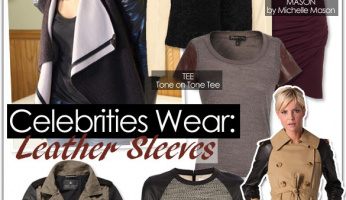 Celebrities Wear: Leather Sleeves