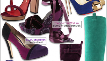 Fab Footwear: Bold Colored Suede