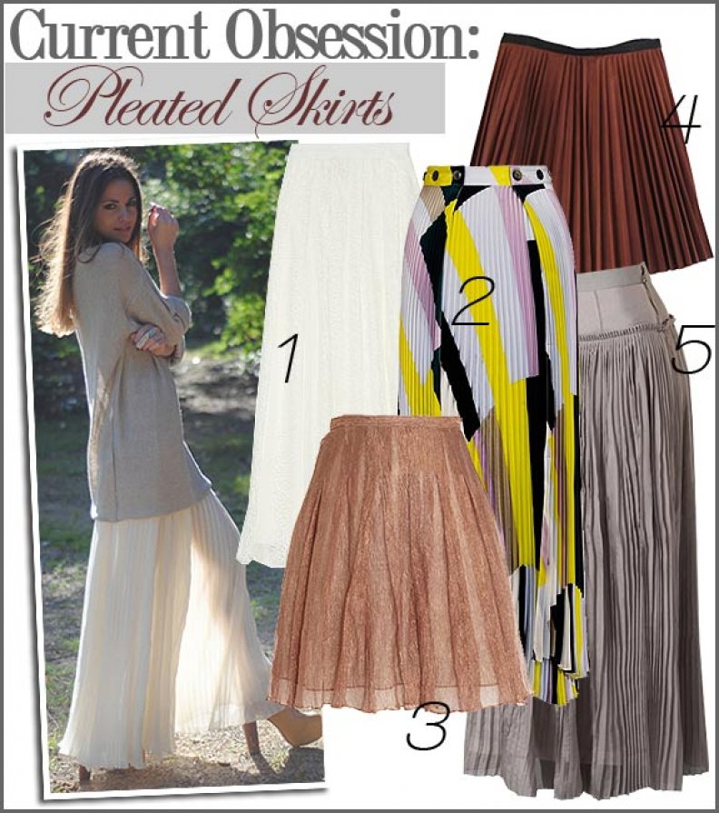 Current Obsession: Pleated Skirts