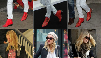 Sienna Miller Kate Bosworth Style Chloé Studded Ankle Boots...LOOK FOR LESS!