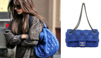 Heather's Handbag Of The Day! Chanel Blue Lambskin Leather Shoulder Single Flap Bag!