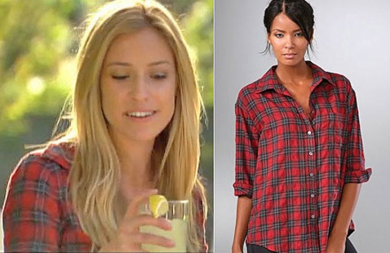 The Hill's Style! Kristin’s Elizabeth and James Plaid Lauren Shirt from The Hills 516!