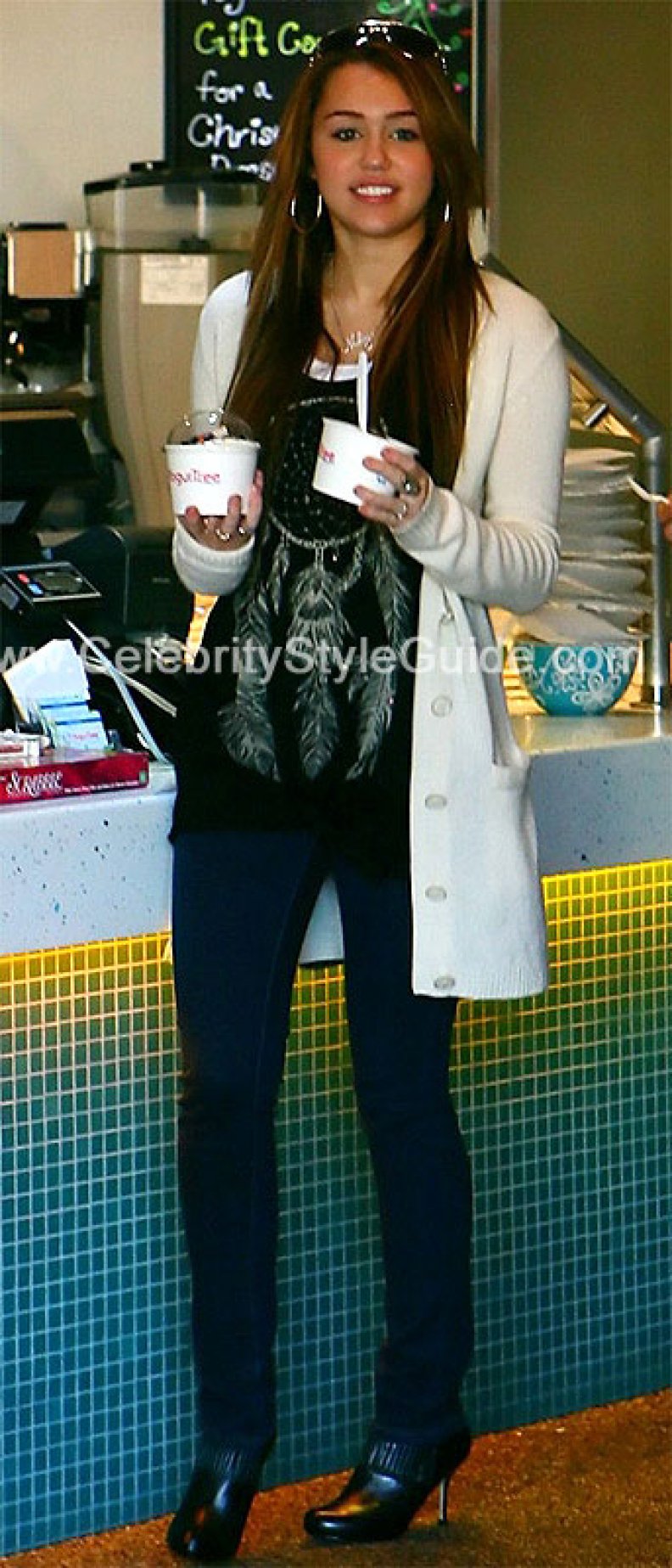 Lauren Moshi's Dream Catcher Swing Tee seen on Miley!