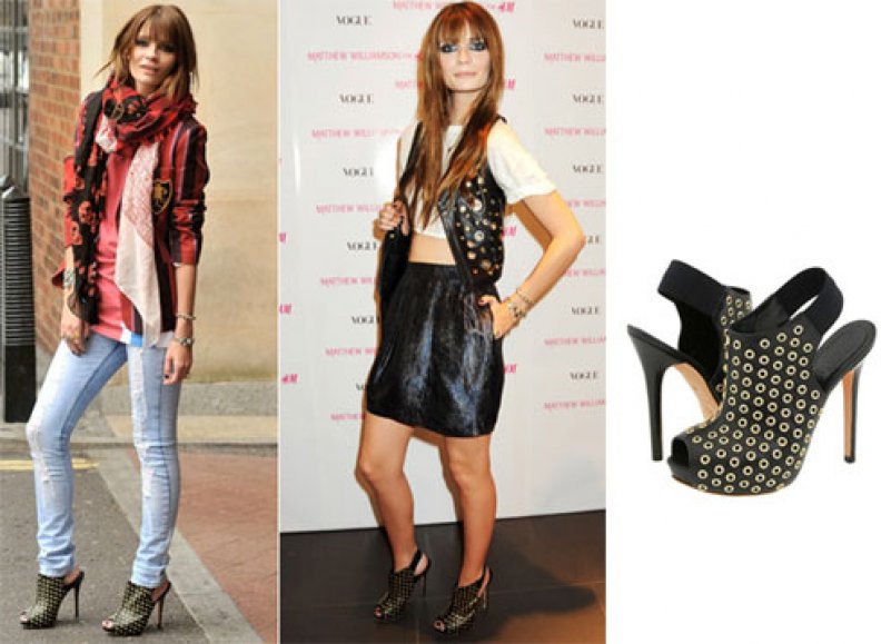 Mischa Barton Loves her Alexander McQueen Studded Platform Booties!