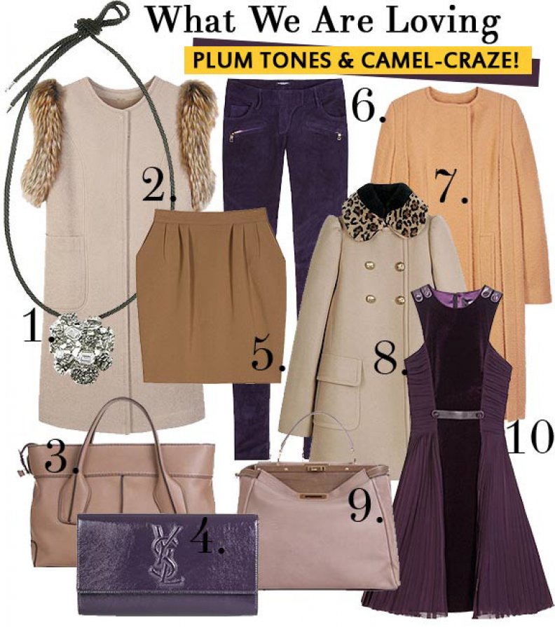 What's Hot Now: Camel and Plum