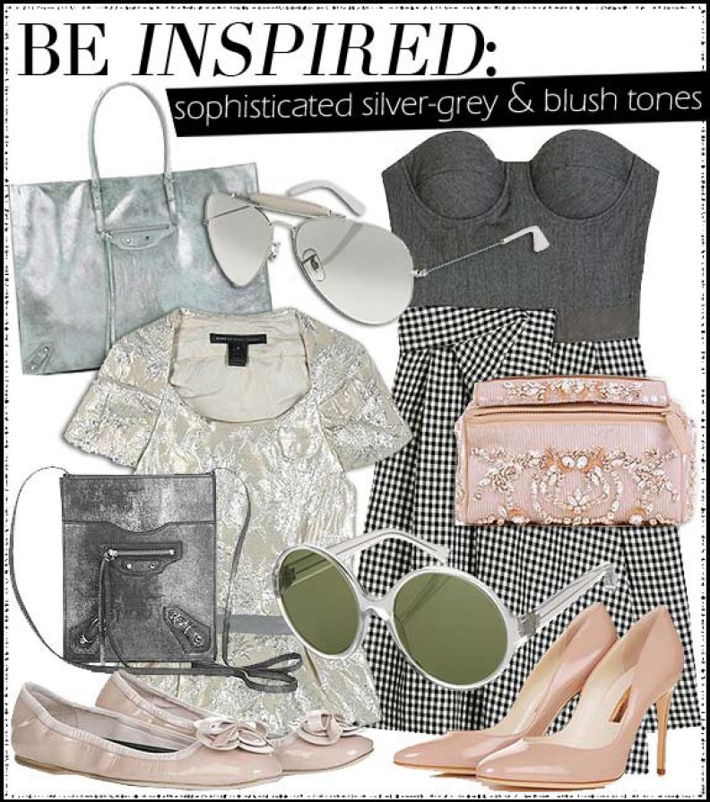 Be Inspired: Sophisticated Silver-Grey & Blush Tones